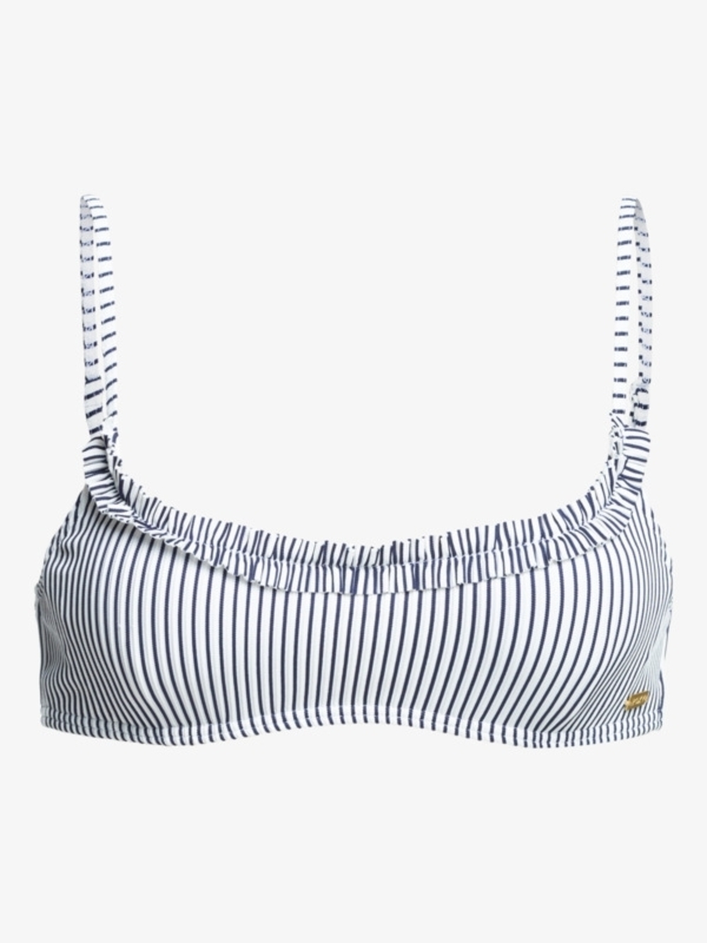 NWT  ROXY Striped Bikini Top in Navy and White